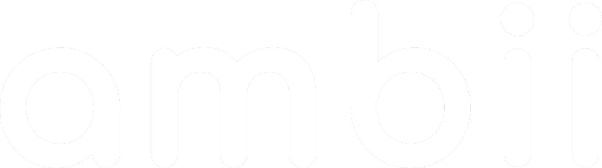 Ambii text logo (white)