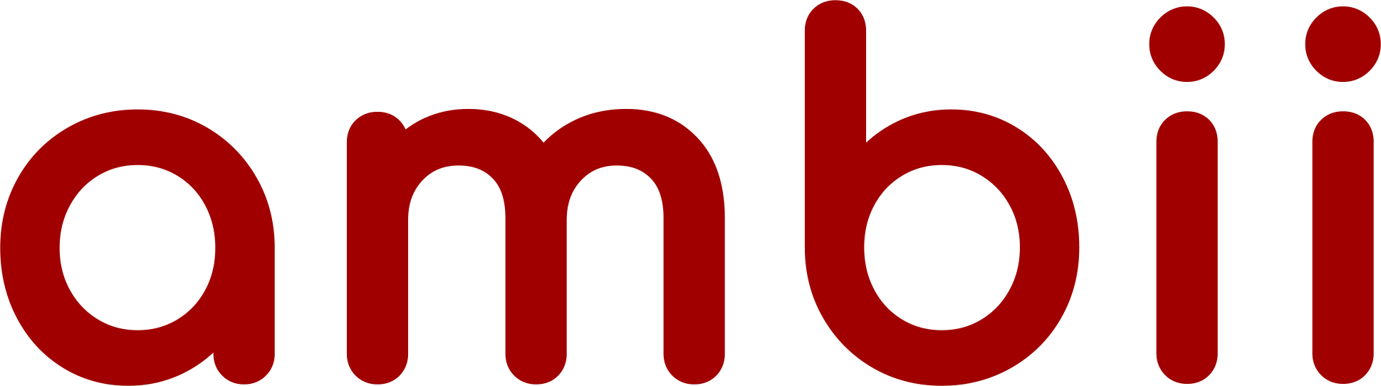 Ambii text logo (red)